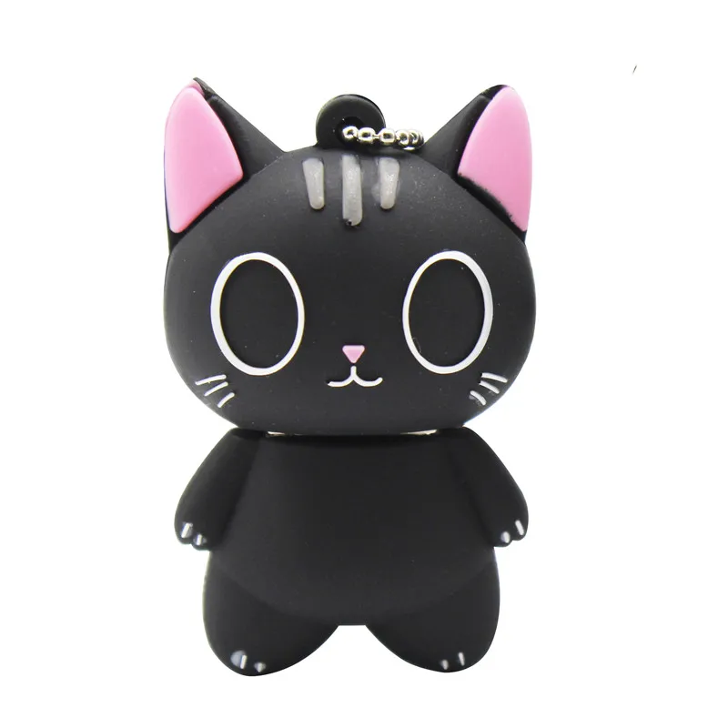 TEXT ME cute cartoon black cat usb2.0 64GB usb flash drive 2.0 4GB 8GB 16GB 32GB pen | Компьютеры и офис