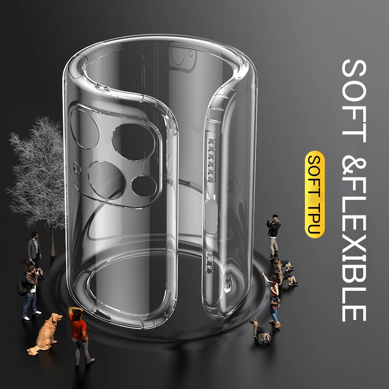 

Ultra Thin Clear Phone Case For iPhone 12 mini Max Case Silicone Soft Cover For iPhone 11 Pro XS Max X XR 8 7 6s Plus SE 2 Case