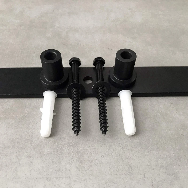 Adjustable Sliding Barn Door Spacers for Wall Track Rolling Roller Assemblies Connecting Device Steel Connector with Screws |