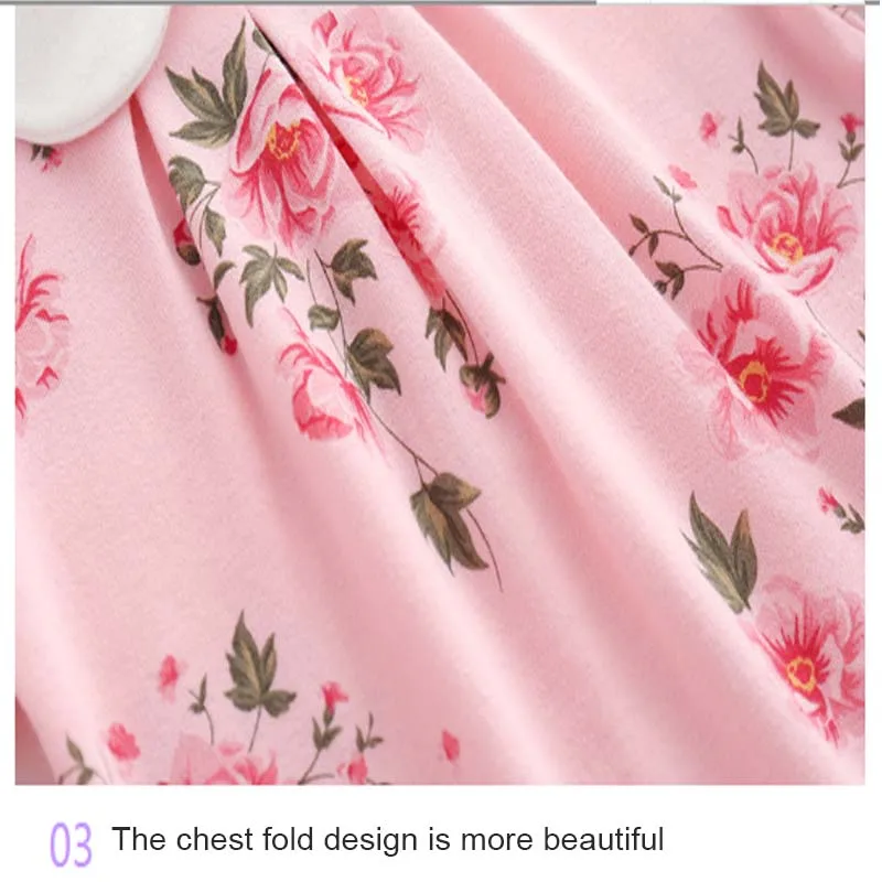 

Newborn Spring And Autumn Pure Cotton Long-Sleeved One-Piece Baby Romper Two-Piece Set Fart Romper Printed Foot-Wrapped Jumpsuit