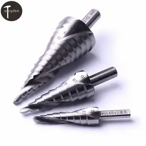 1 шт.2 шт. спиральное ступенчатое сверло из быстрорежущей стали с титановым покрытием треугольный хвостовик металлическое конусное сверло для отверстий 4-124-204-32 мм