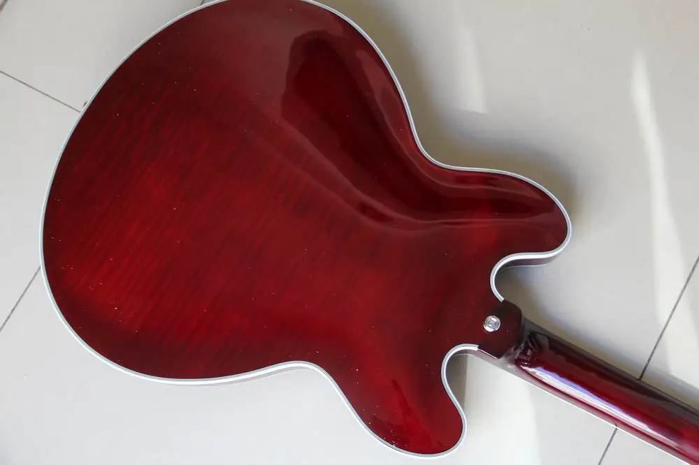 Оптовая продажа производители гитар под заказ полуполая электрогитара jazz модель