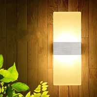 led wall light up down cube indoor outdoor sconce lighting lamp fixture decor high brightness led low power consumption