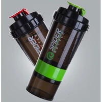 3 layers bottle protein powder shake cup large capacity water bottle plastic mixing cup body building exercise bottle