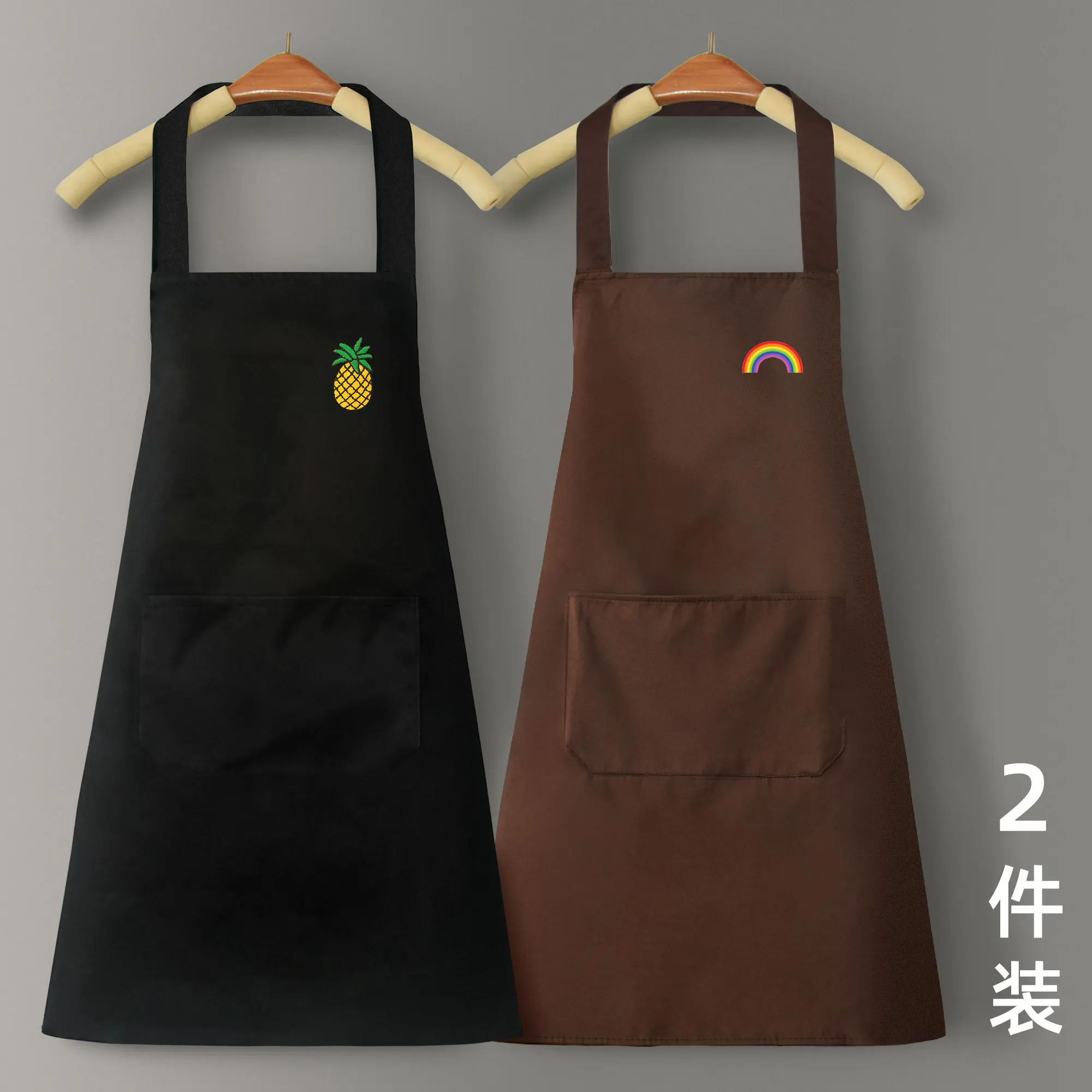 

Aprons for Household Kitchen Professional Waterproof and Oil Proof Summer Thin Ultra Thin Skirt Simple Nordic Bib for Men Women
