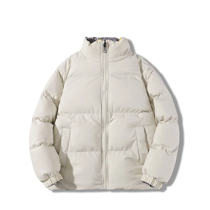 Double-sided Cotton-padded Coat Men with Fleece and Thick Tide Coat Large Size Winter New Warm Cotton-padded  Men Jacket