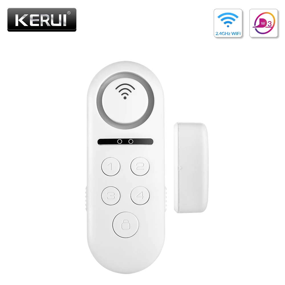 Система охранной сигнализации KERUI WD3 Wi Fi подключение к двери управление через