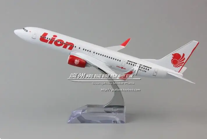 19 см Коллекционная модель самолета Indonesia Airways Lion Airline самолет сплав литой сувенир