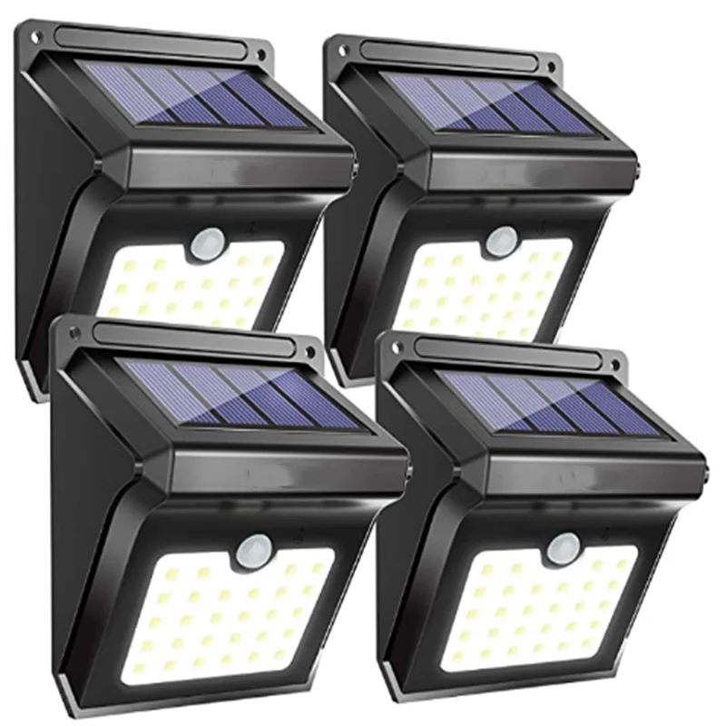 

New LED outdoor solar light, solar motion sensing light, wireless safety light, 400-step cascade waterproof solar light for pati