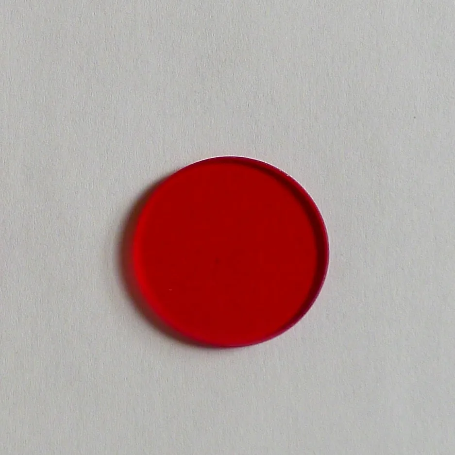 

HB600 Long Wave Pass 600nm after High Transmittance before Cutoff Optical Filter Red Wave Glass 25*2mm