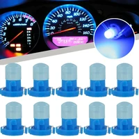 10x dc 12v car climate control light bulbs blue t3 light cover comes with super bright led bulbs dashboard gauge ac lights