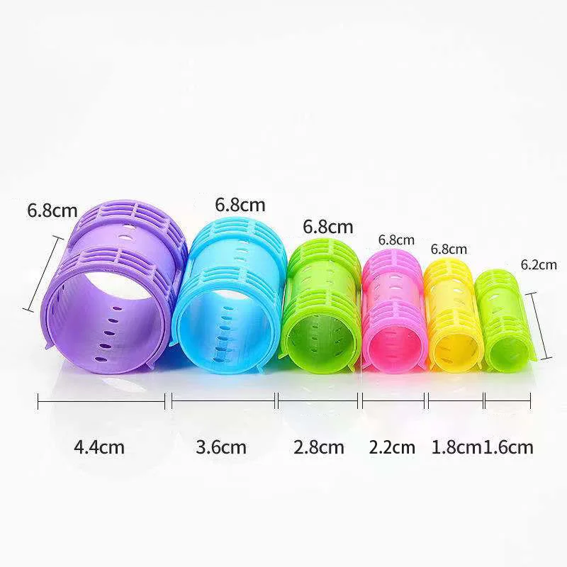 Самоклеящиеся ролики для волос с зажимами 6 размеров | Красота и здоровье