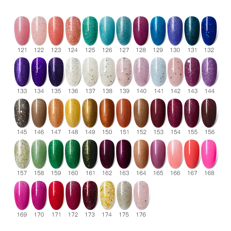 Nail Vision 5 мл УФ-набор гель-лаков для ногтей блестки замачиваются долговечный Гель-лак для ногтей маникюрный лак