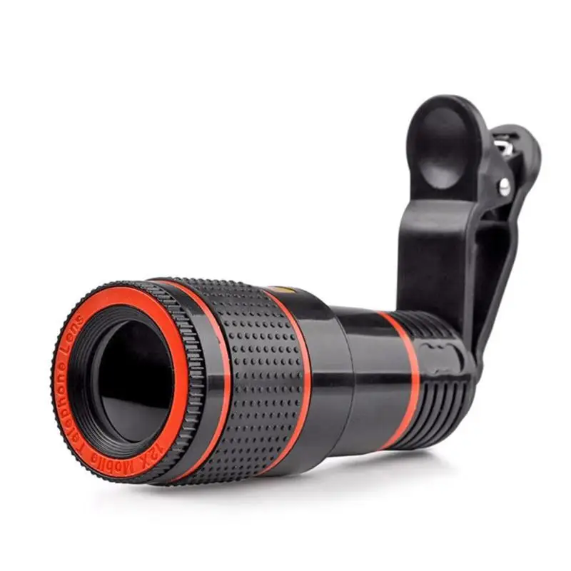 Универсальный HD 12x объектив DSLR оптический зум камера телескоп с клипсой для