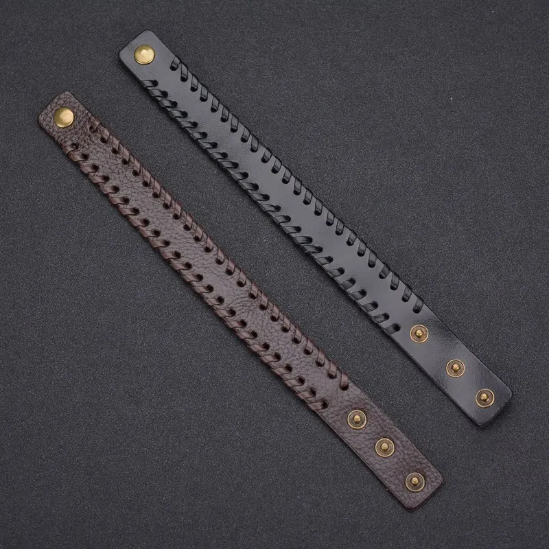 Новинка 2021 модные браслеты в Европе и коже плетеный браслет с буровой пряжкой