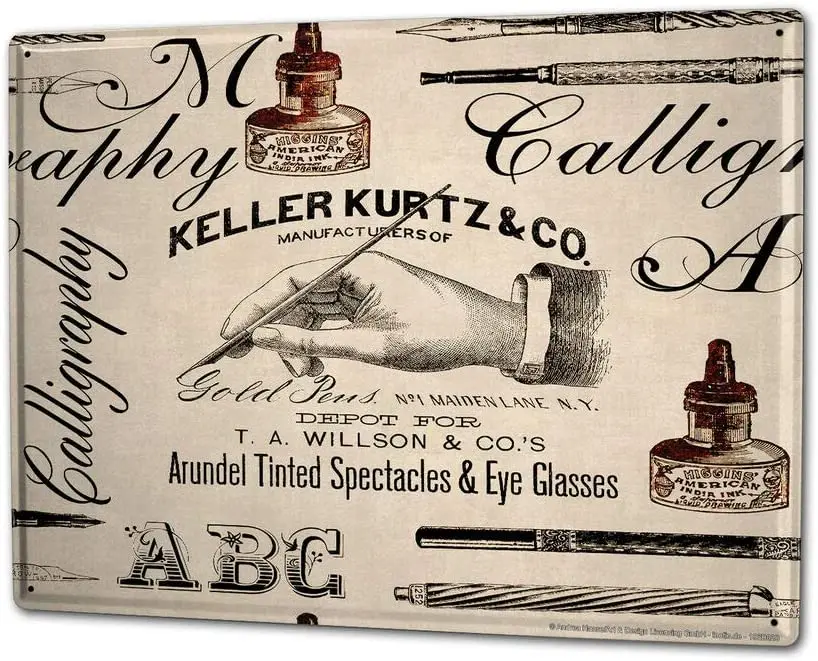 

Eugene Tin Sign XXL Bird Species Gull Vintage Signs Metal Sign