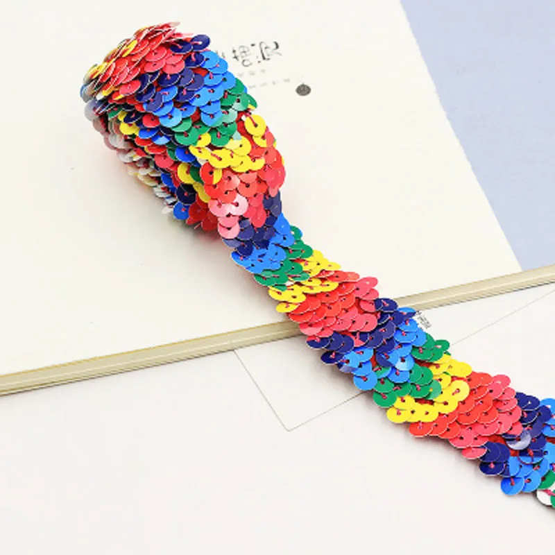 1 м/лот ширина 3 см эластичная блестящая отделка бисером кружевная Блестящая