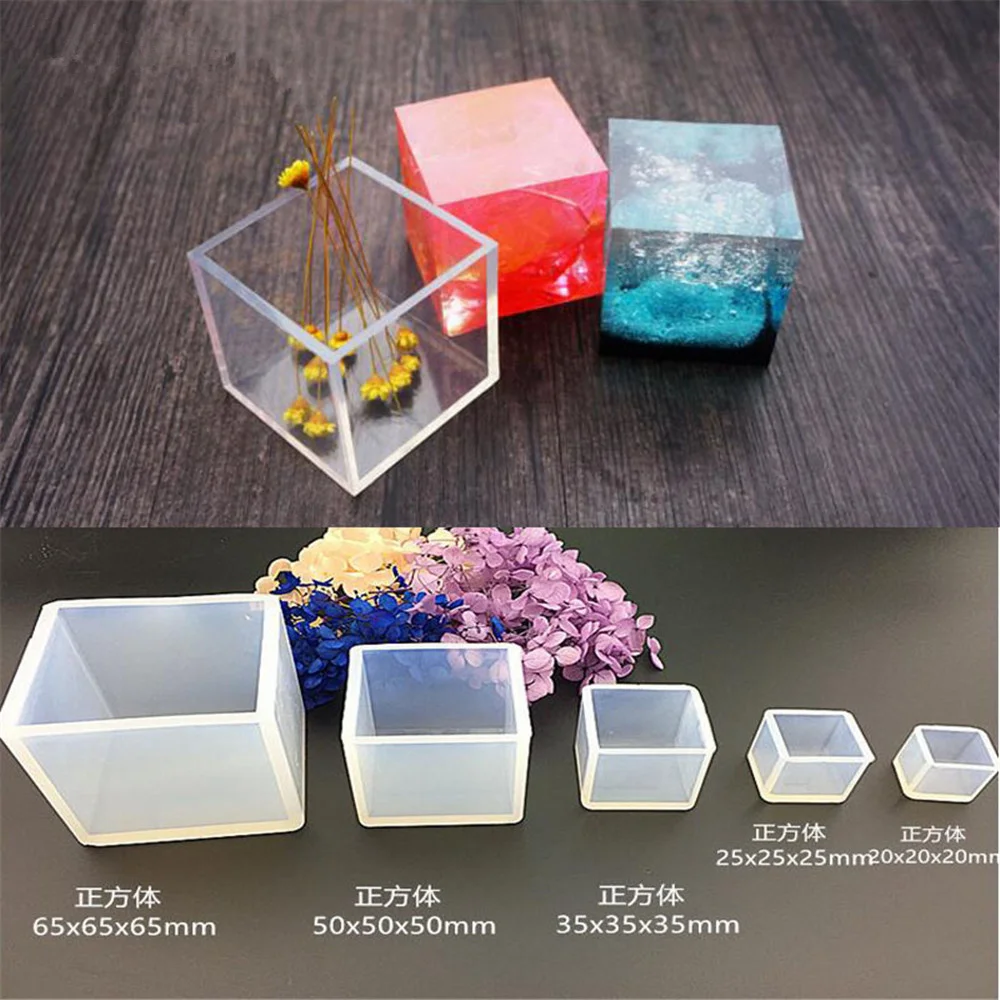 3D форма кубика геометрическая для ювелирных изделий подвеска силиконовая