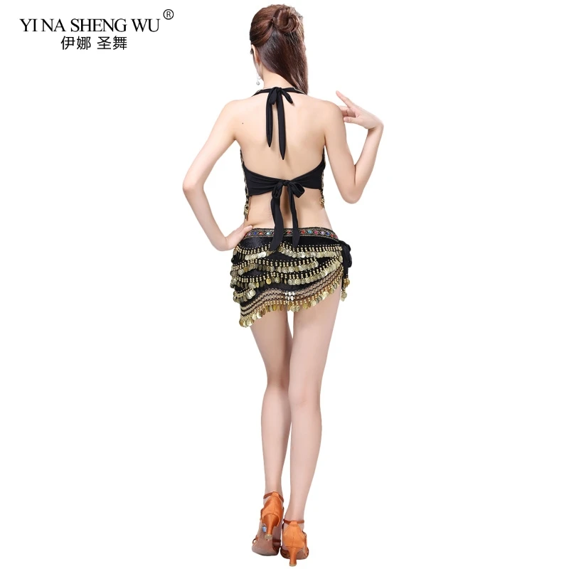 Одежда для танца живота взрослых костюм с блестками выступлений сексуальный