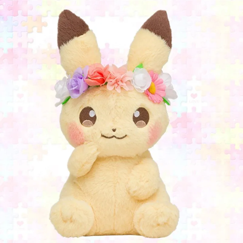 Easter Spring Festival Pikachued Eevee Plush Doll Garland decoration Cute Stuffed Toy Kids Children Gift images - 6