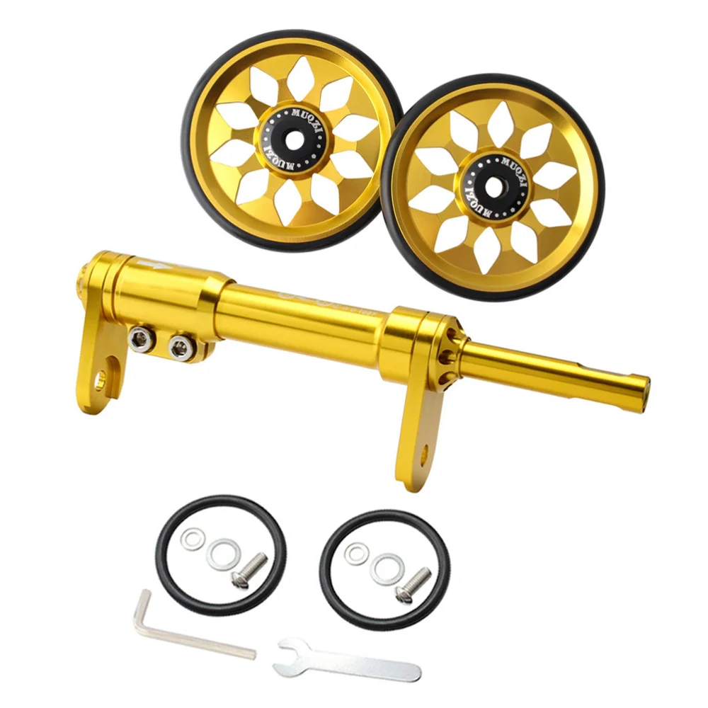 

1 Set Folding Easy Wheel Extension Rod Compatible for Brompto Bike