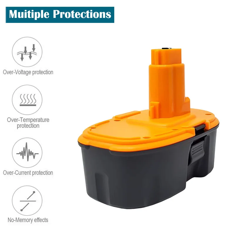 18V 4000mAh Ni-MH Power Tool for Dewalt DC9096 DE9039 DE9095 DW9098 DE9503 DW9096 Replacement Battery | Электроника