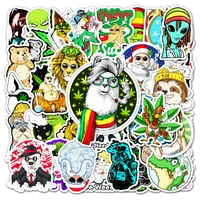 50pcs spoof smoking graffiti sticker laptop skateboard car luggage guitar decoration sticker