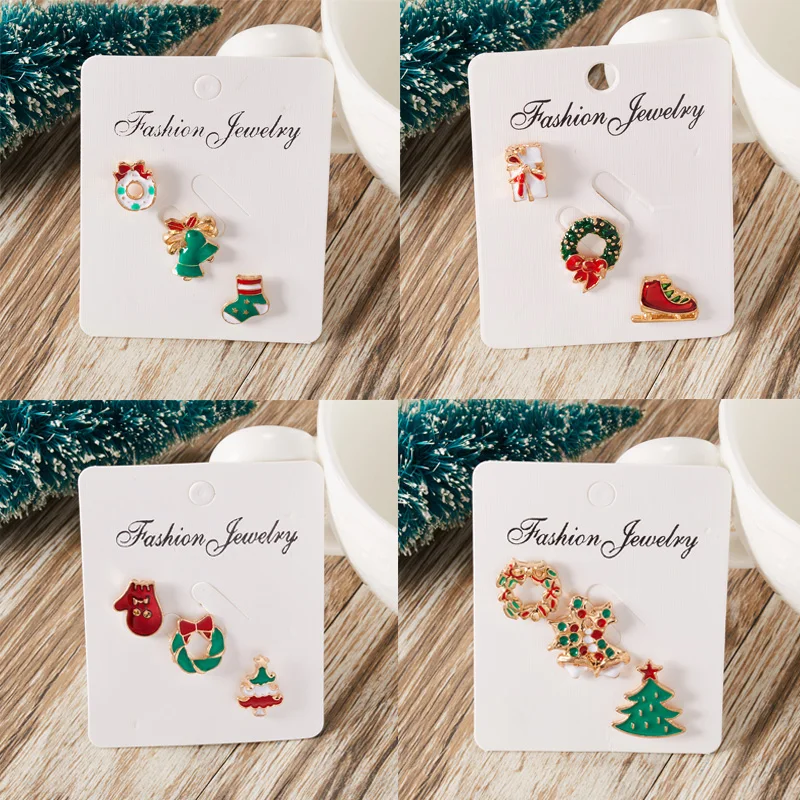 

Trendy Christmas Brooch Set Santa Claus Elk Snowflake Bells Christmas Tree Tassel Enamel Pins Backpack Jeans Coat Jewelry Gifts
