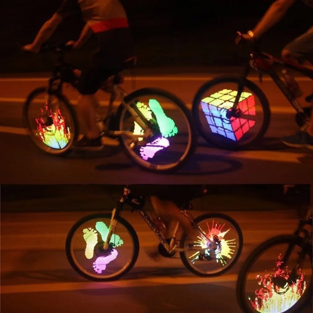 

3D Bicycle Spoke Led Lights Illuminate Bike Motorcycle Tire Wheel Neon Lights Waterproof Bicycle Decor Night Light 16 LED Flash