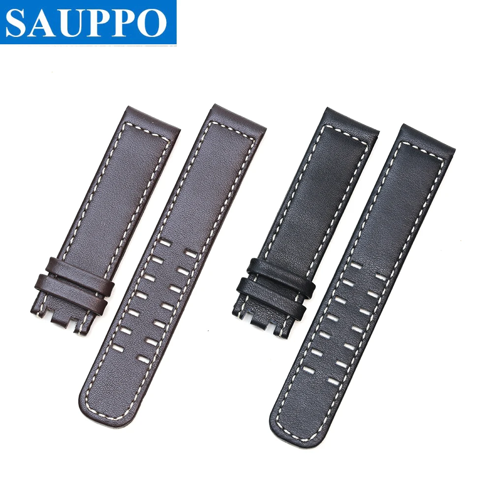 Ремешок SAUPPO мужской для наручных часов авиационный наружный кожаный браслет