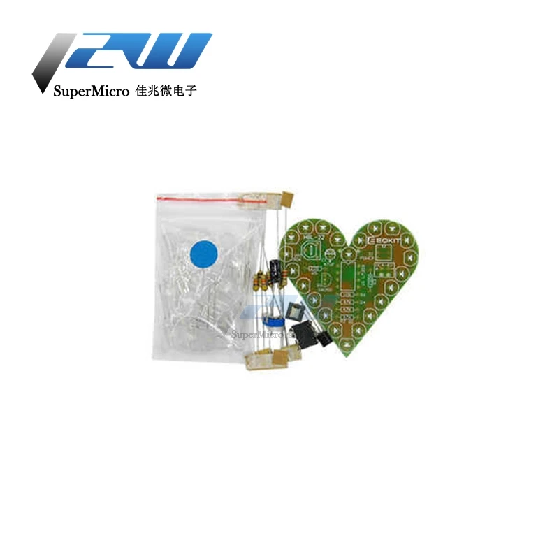 Комплект дыхательной лампы в форме сердца сделай сам 4 6 В постоянного тока