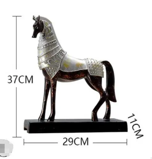 Новая затачивающая Статуэтка «Лошадь» скульптура Животного Фигурка Miniture домашний офис декоративные изделия из полимера украшения дома аксессуары - Цвет: see chart