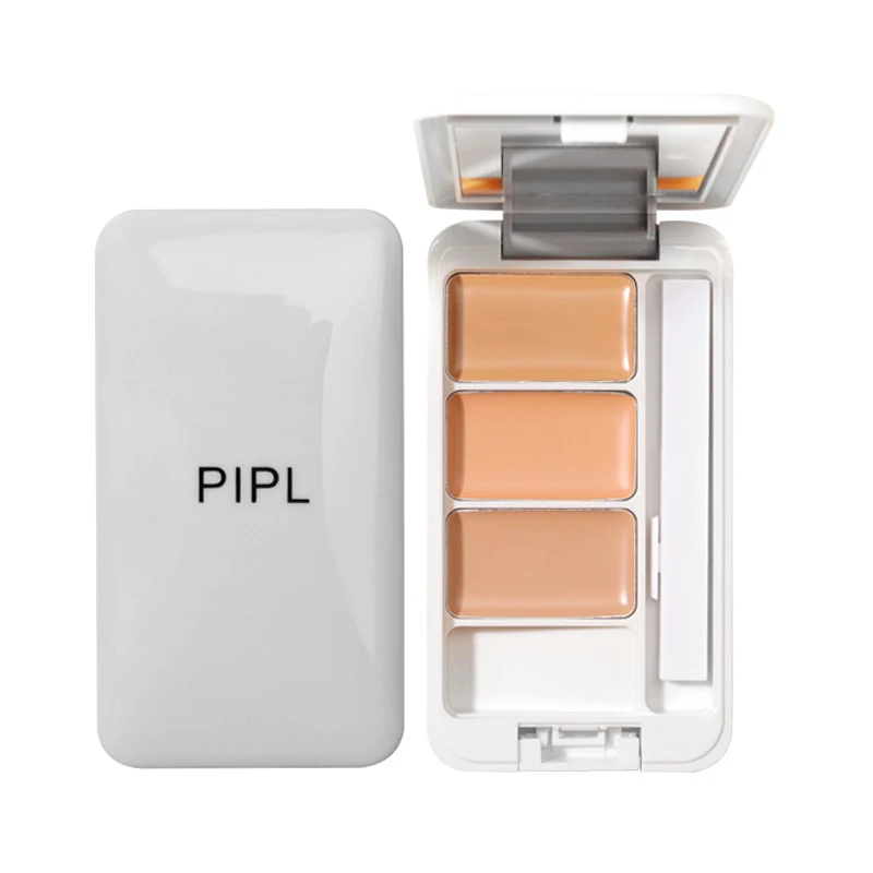 

3 Color Concealer To Cover Spots Acne Freckles Authentic Blemish Concealer Makeup Invisible Pores Oil Control Powder TSLM2