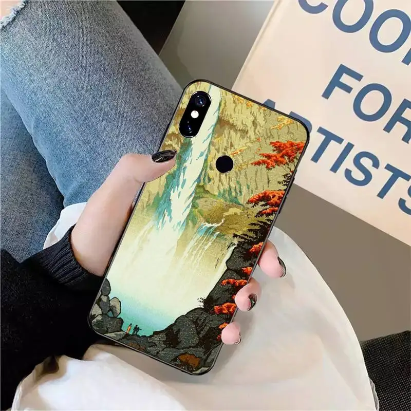 

Japanese style Art pattern Phone Case For Xiaomi Redmi note 7 8 9 t max3 s 10 pro lite funda shell coque cover