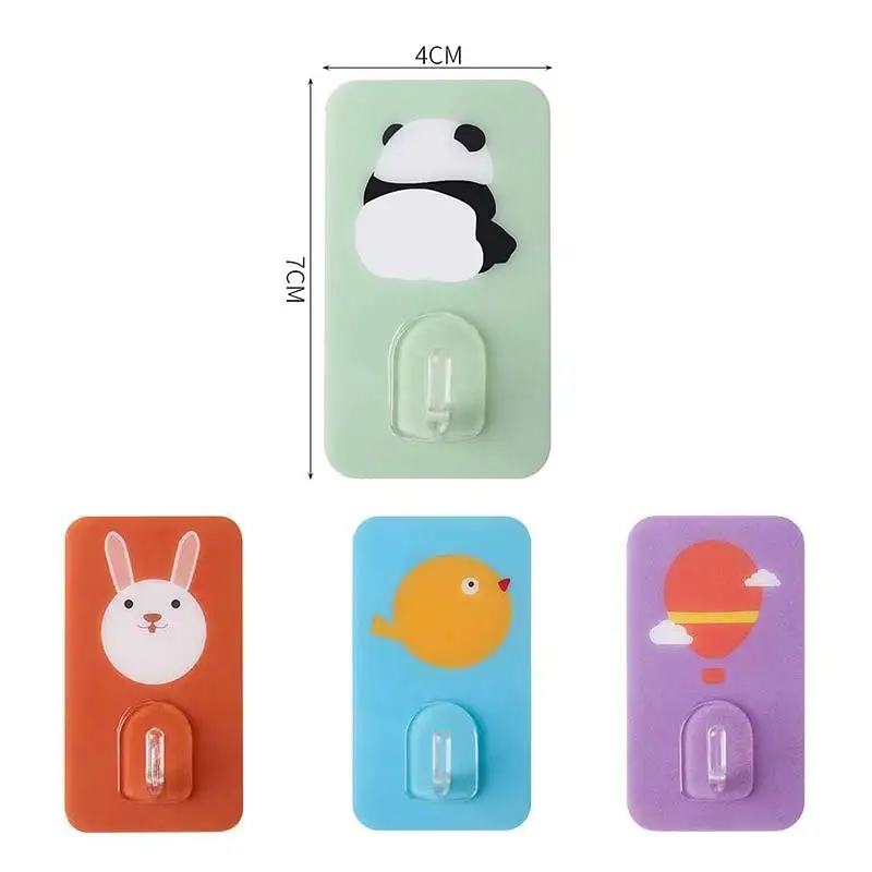 Вешалка-крючок 6 шт. без отверстий крепкий клейкий крючок для домашнего шкафа с