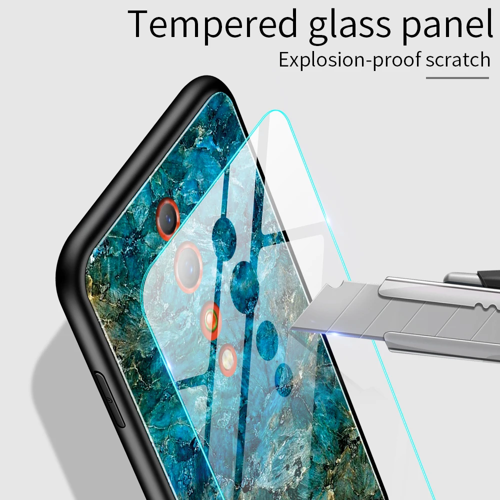 Градиентный чехол из закаленного стекла для OPPO Find X A9 R17 F11 pro K1 Reno 10x zoom Z A1K Realme 3 Pro Lite R15X чехол для телефона