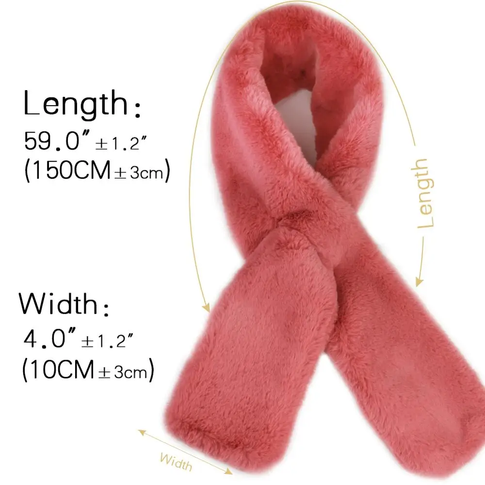 Женский зимний шарф из искусственного меха | Аксессуары для одежды