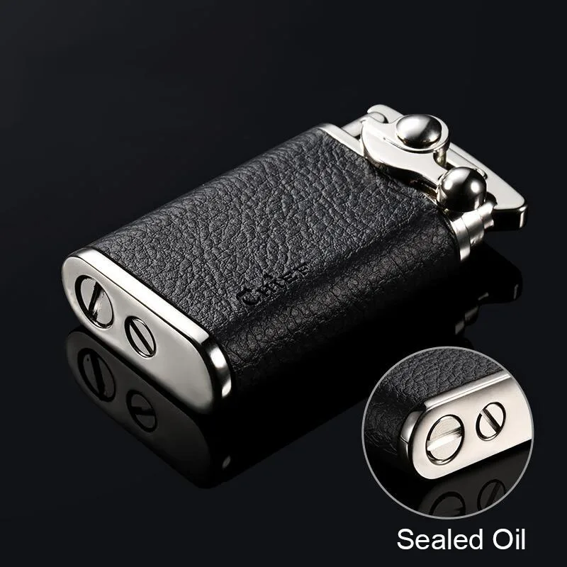 Латунная Зажигалка Chief креативный ветрозащитный шлифовальный круг рокер старая