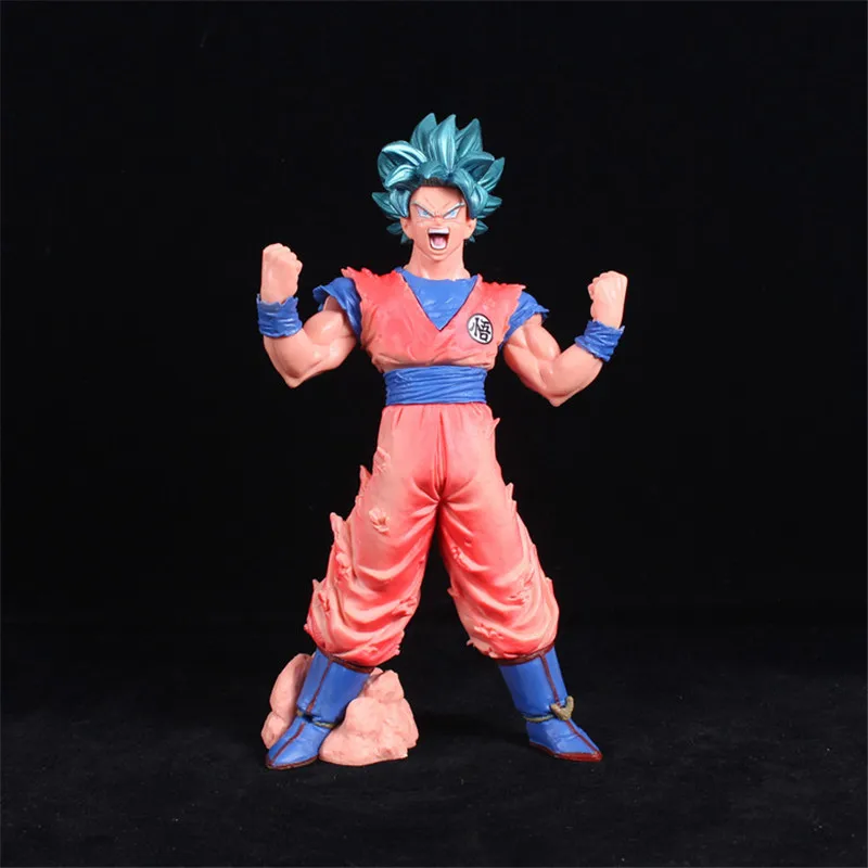 Новые различные Dragon Ball Z Goku Vegeta Broli Torankusu Фигурки ПВХ Коллекция Модель игрушки для Рождественский подарок есть база - Color: 19CM