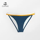 CUPSHE, синие, желтые, оранжевые, отделка, низкая талия, бикини, низ, женские, сексуальные, тонкие трусики, трусы, 2022, раздельные, купальные костюмы