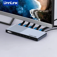 unnlink uhd 4k 60hz hdmi splitter 1 in 4 out converter synchronous transmit audio and video for xbox ps4 dvd hdtv pc laptop tv