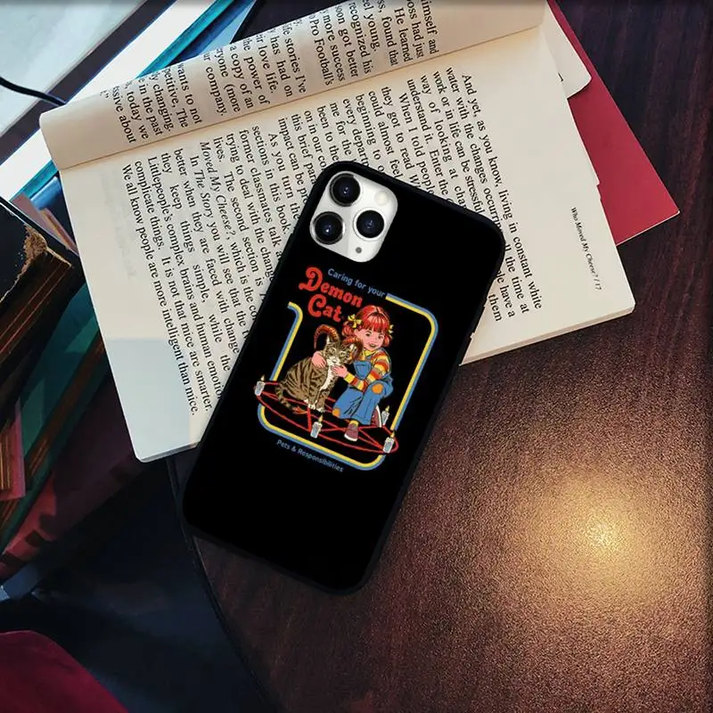 

Fashion Let's Summon Demons Graphic Phone Case for iPhone 11 12 pro XS MAX 8 7 6 6S Plus X 5S SE 2020 XR Soft silicone