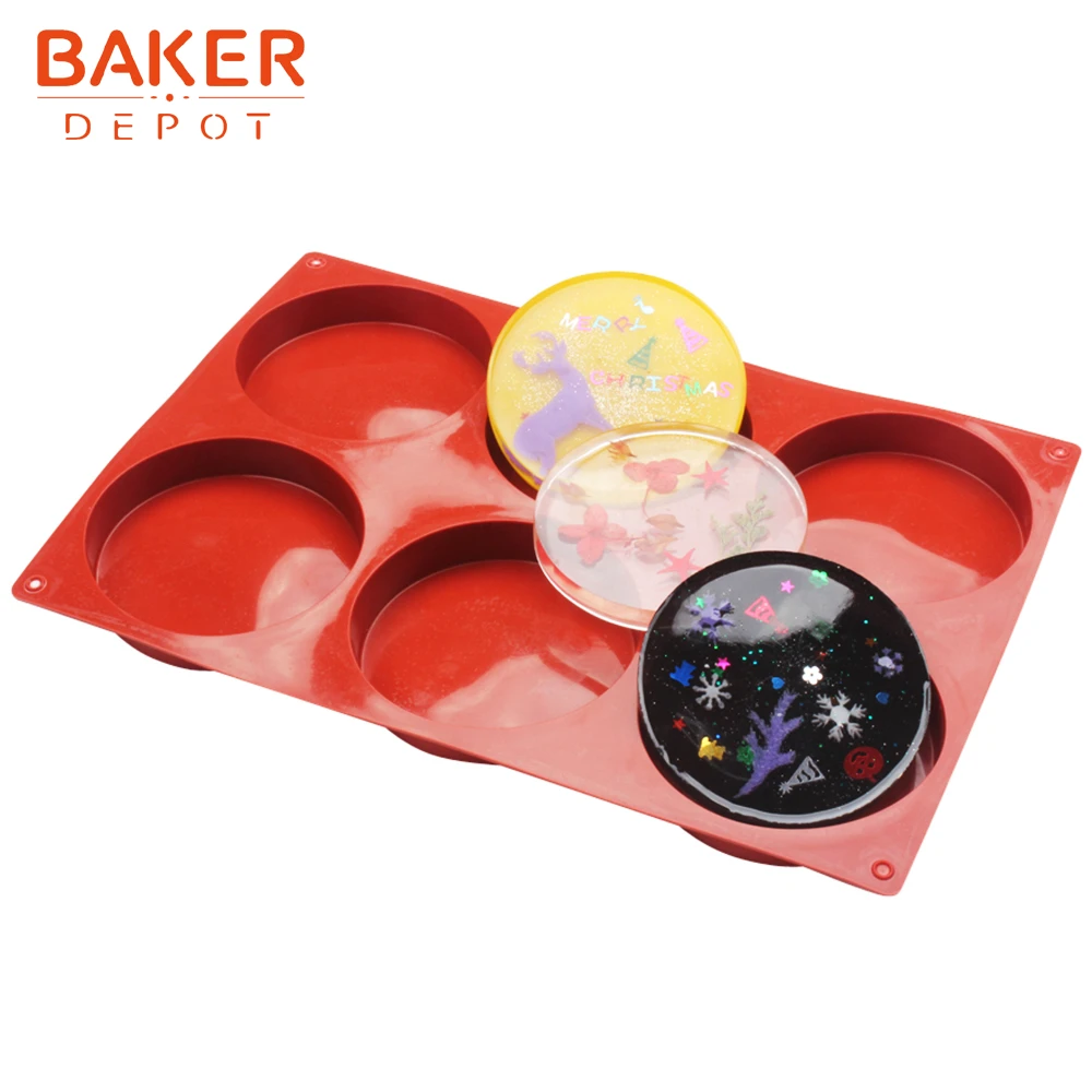 BAKER DEPOT силиконовая форма для выпечки кондитерских изделий торта круглая желе