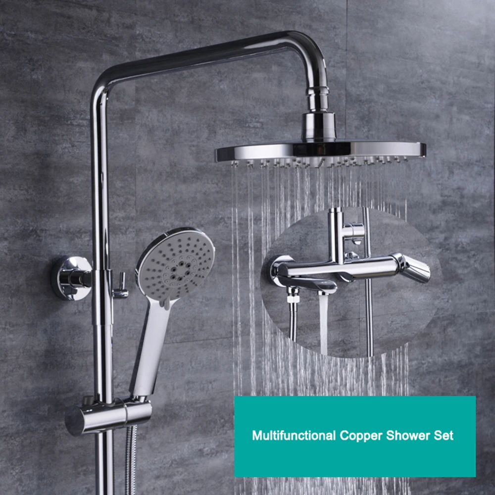 Многофункциональный душевой комплект из чистой меди для безопасности здоровья