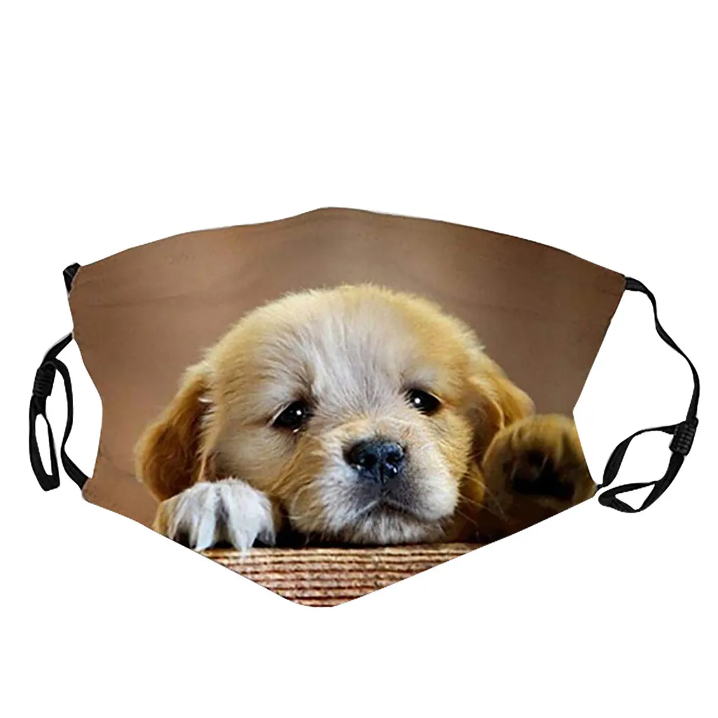 Модная новинка унисекс хлопковая маска персональная 3d собака панда цифровая с