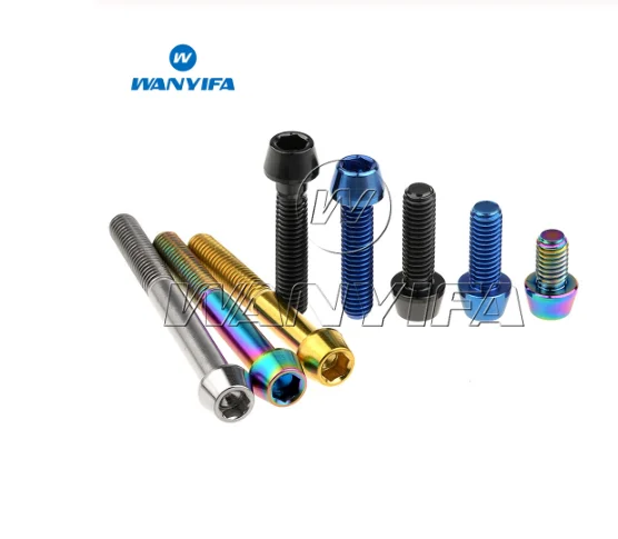 Wanyifa M5x15 16 18 20 мм Титан/Ti болты для выноса руля для конической головки MTB велосипедные винты фиксированные болты велосипедные части