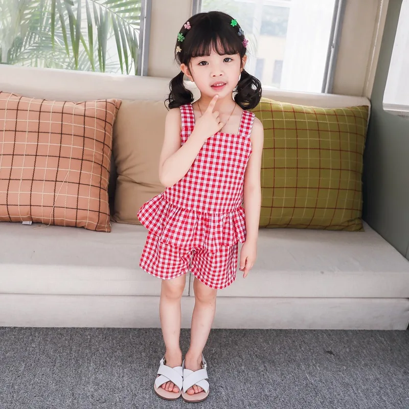 Костюм детский полосатый в клетку рубашка на подтяжках с украшением виде крыльев