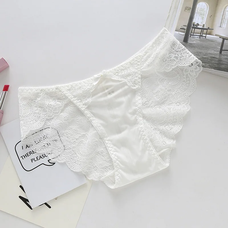 Fashion High Quality Women Panties Transparent Underwear Lady Lace Soft Briefs Bow Sexy Lingerie Dropship |