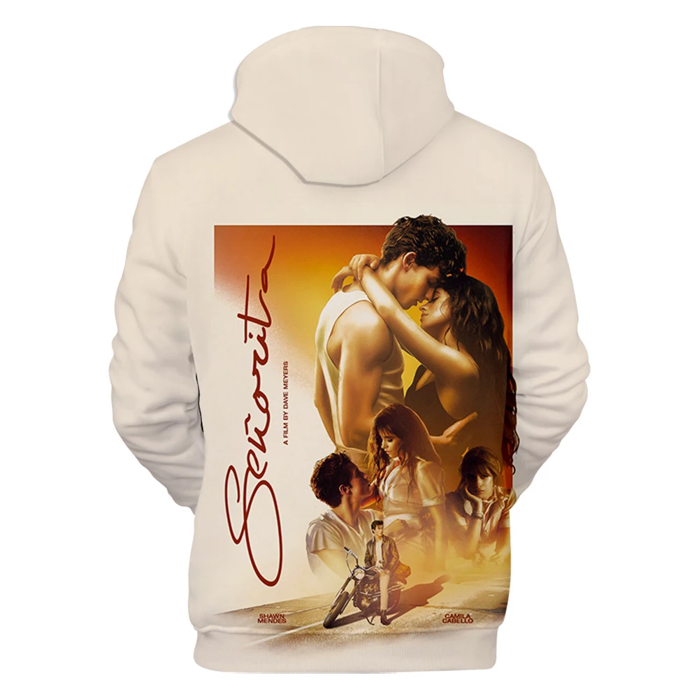 Senorita Camila Cabello и shawn mendes 3D Харадзюку толстовка с капюшоном 2019 Новый Для