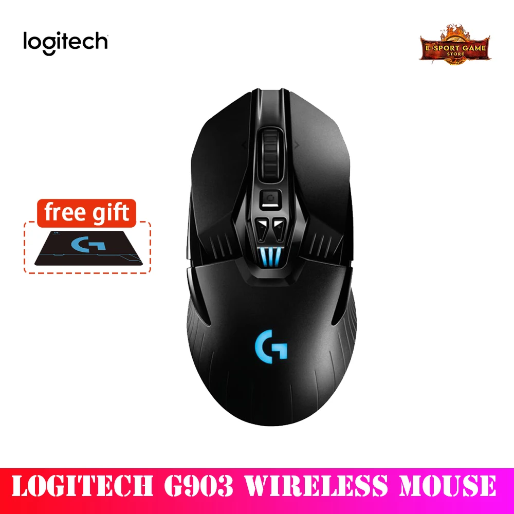 Logitech G903 100% оригинальная Беспроводная игровая мышь LIGHTSPEED Upgrade rgb с двойным режимом